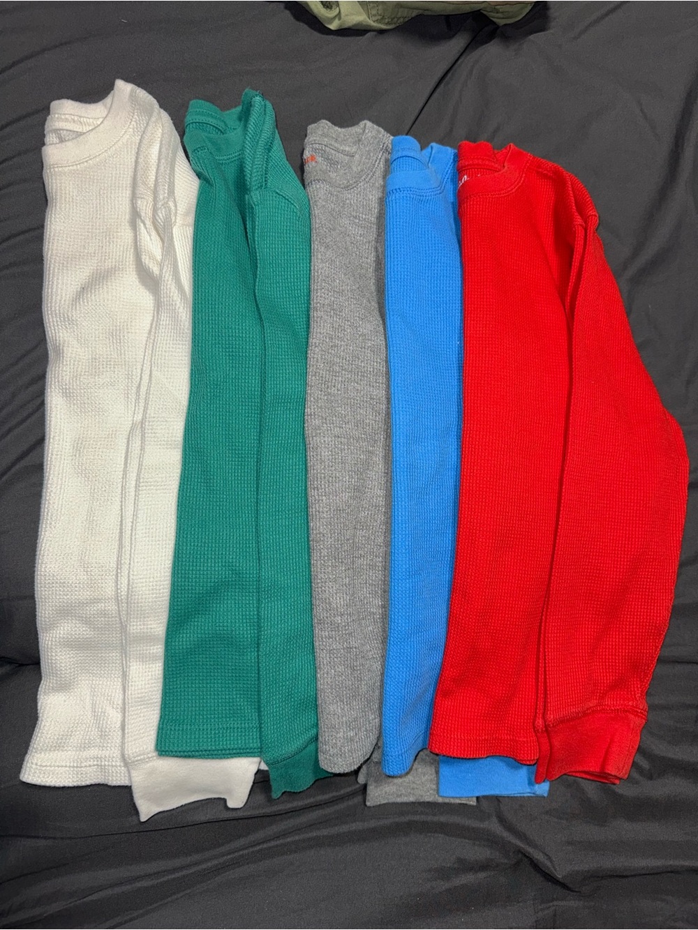 Cat & Jack Crewneck Thermal Sweaters - White, Green, Gray, Blue, Red